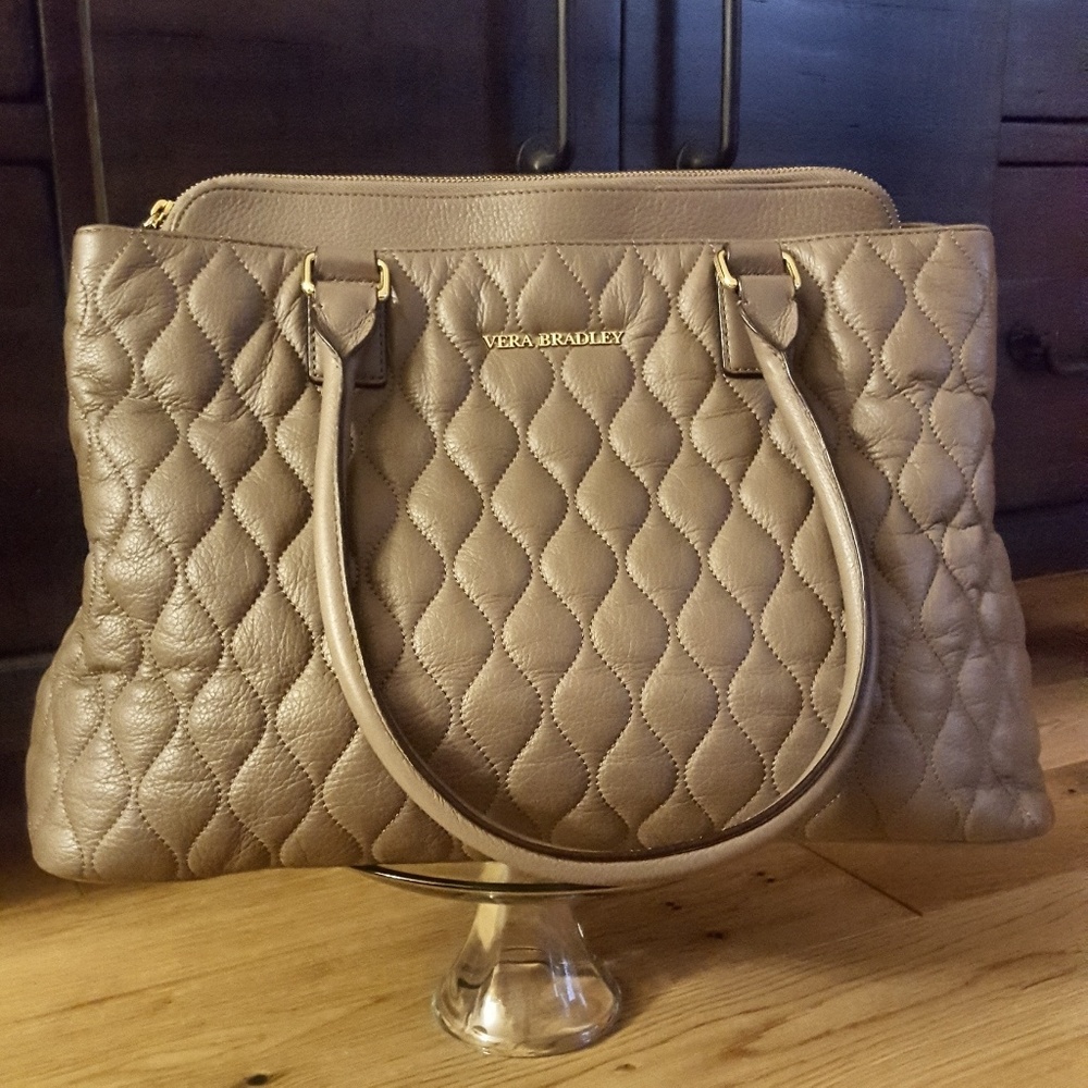 Vera Bradley Leather Emma Satchel